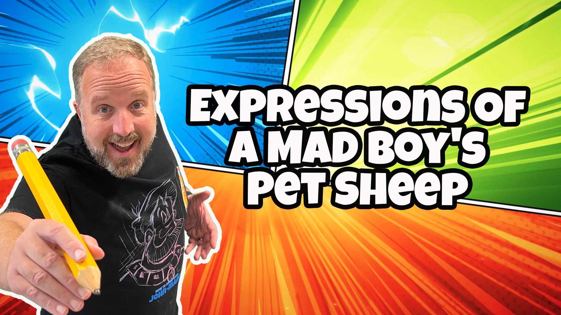 Expressions Of A Mad Boy's Pet Sheep