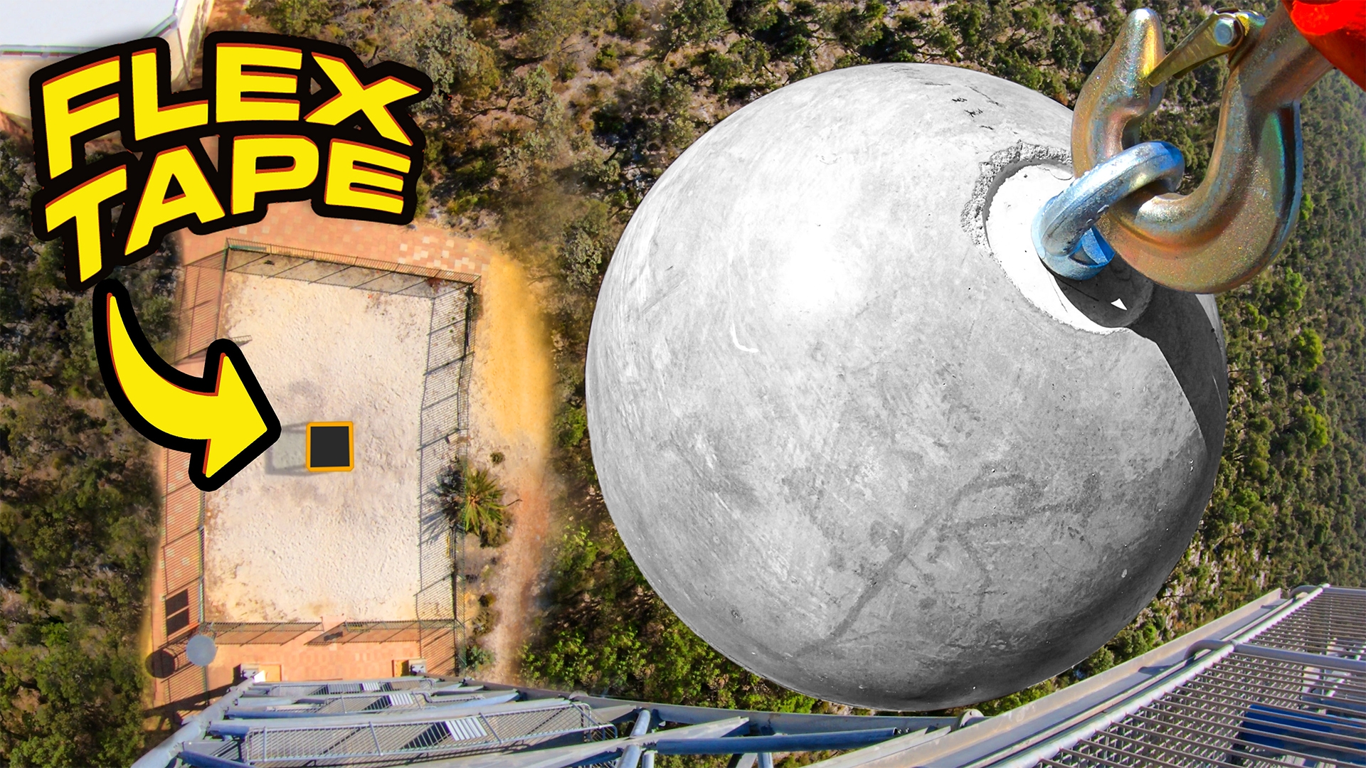 Can Flex Tape Stop A Wrecking Ball from 45m