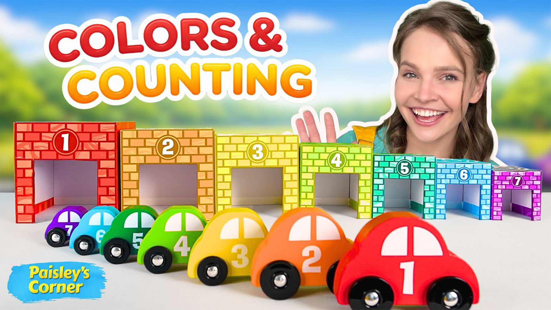 First words, Colors, and Counting with Cars