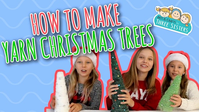 How to Make Yarn Christmas Trees - Fun Christmas Crafts for Kids
