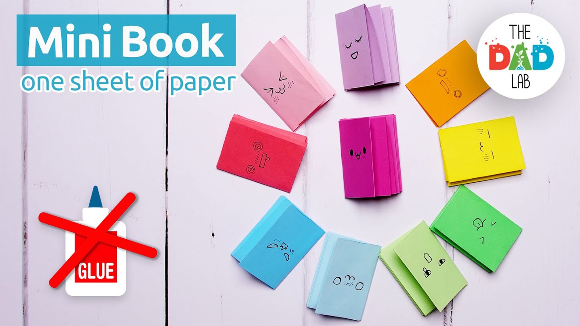 How To Make a Mini Notebook from ONE sheet of Paper