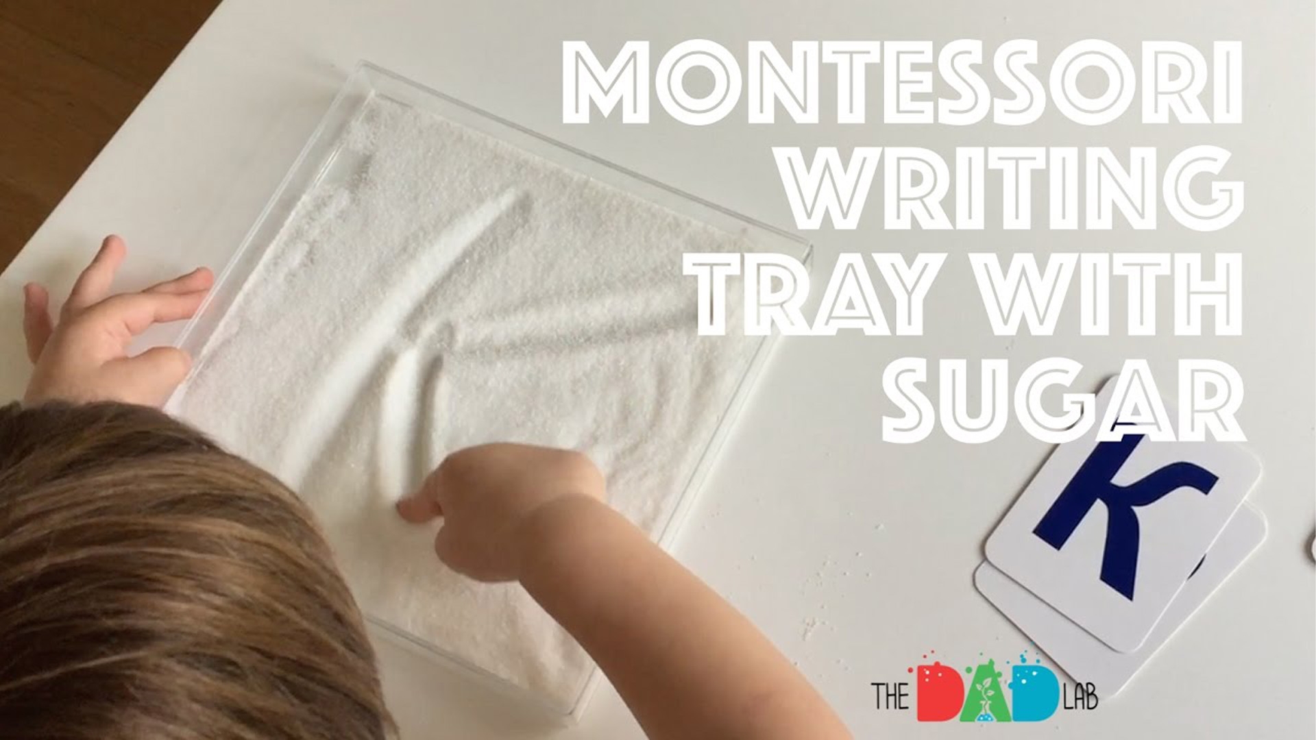 Teach Letters With A Writing Tray With Sugar