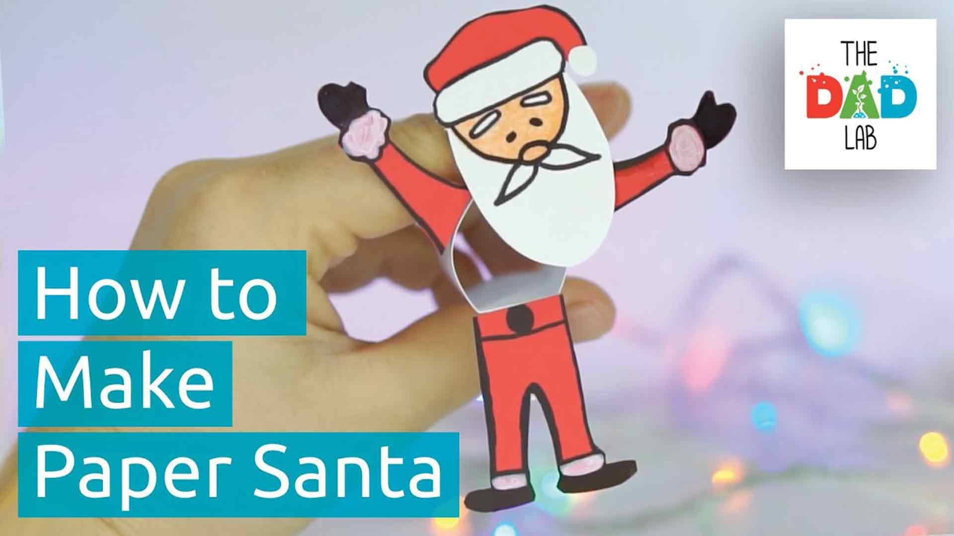 Santa Crafts to Make for Christmas | Dancing Father Christmas