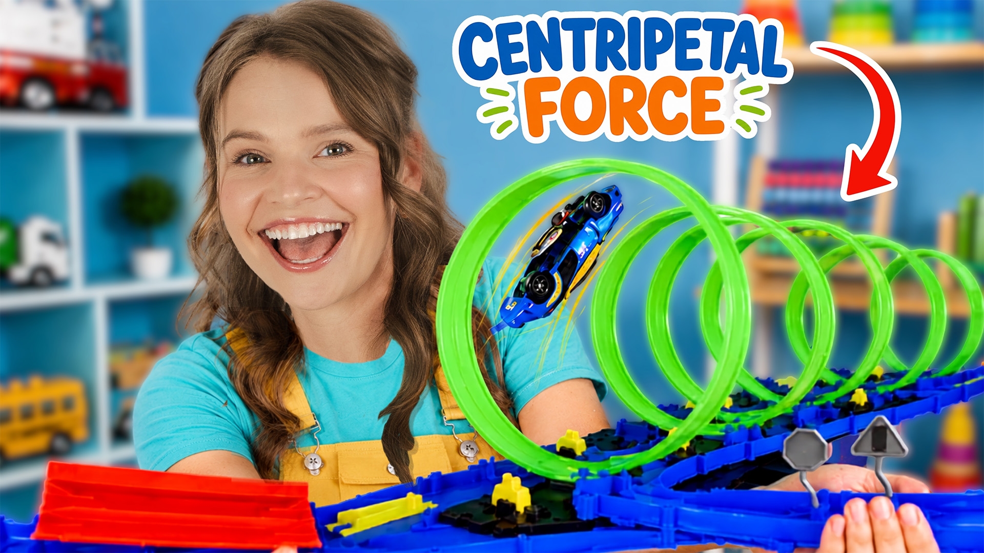 Centripetal Force and the Giant Loop Track!