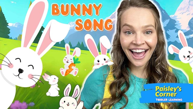 Bunny In The Garden Hop Hop Hop