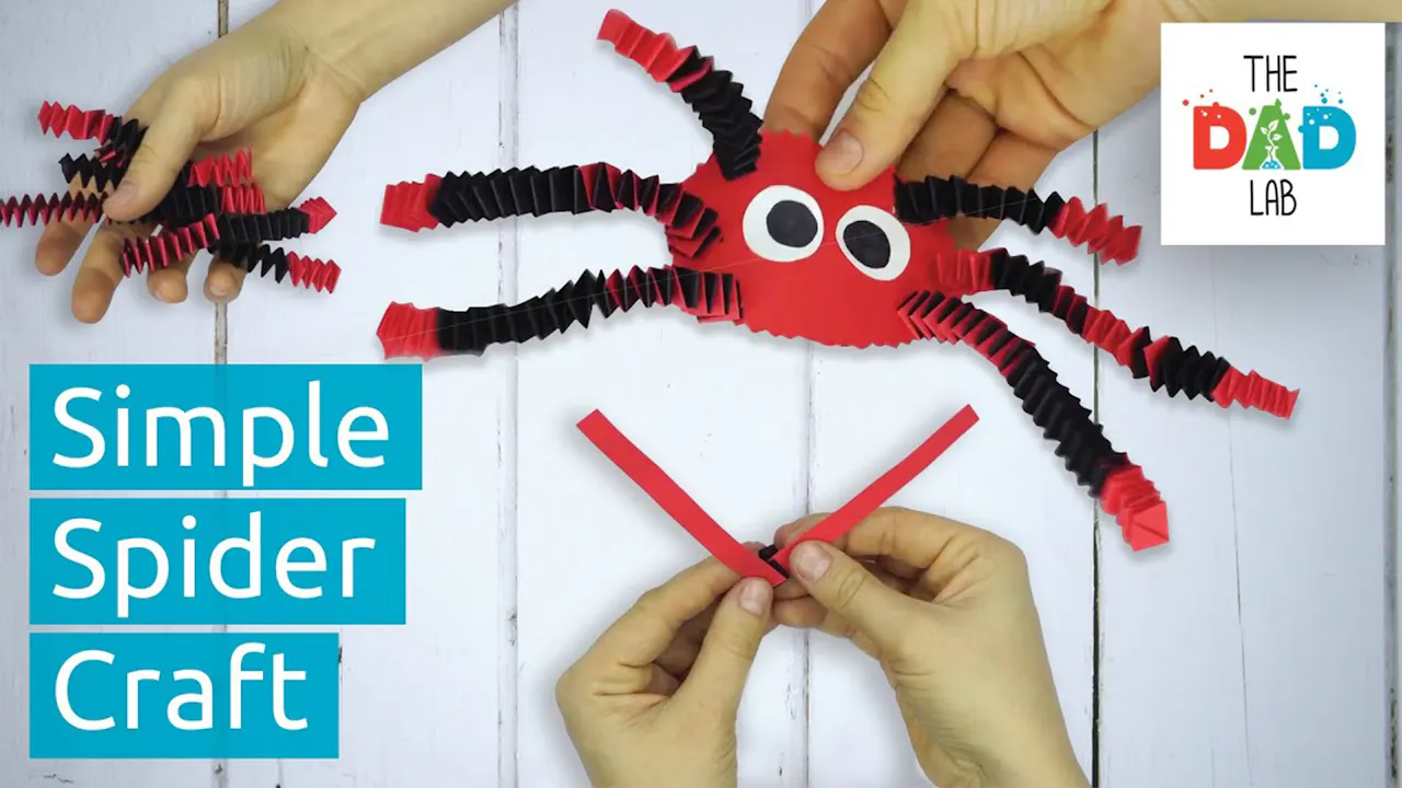 HOW TO MAKE A PAPER SPIDER - TheDadLab - Yippee - Faith filled shows!