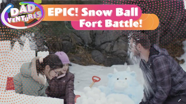 EPIC Snow Ball Fort Battle!