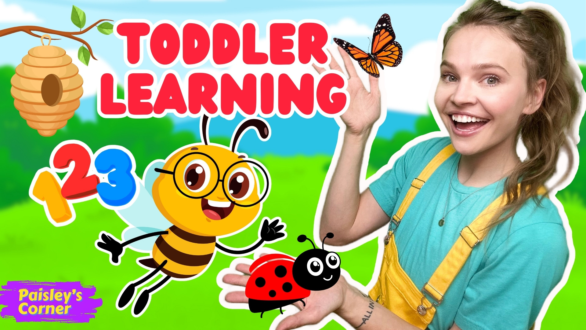 Learn Colors, Counting & First Words with Bugs!