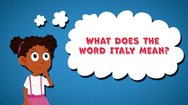I WONDER - What Does The Word Italy M...