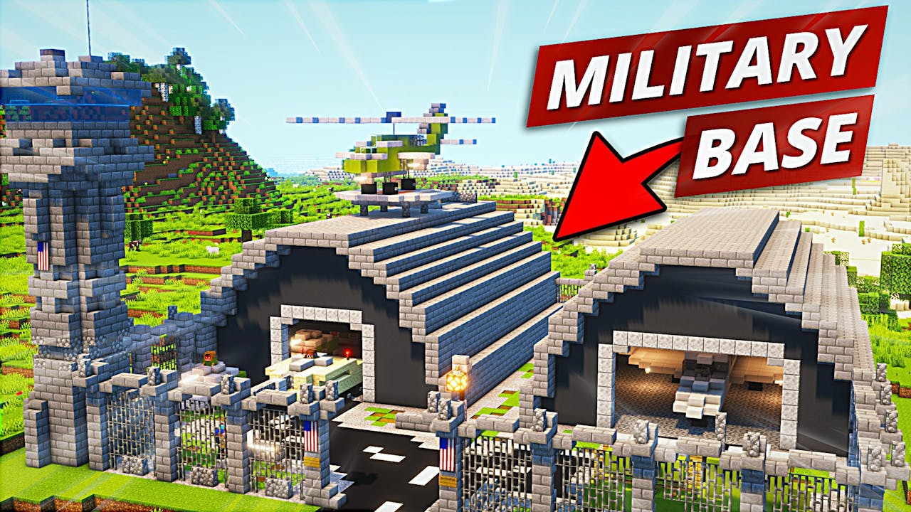 Helicopter on Military Base (Minecraft Timelapse) - Yippee - Faith filled  shows!