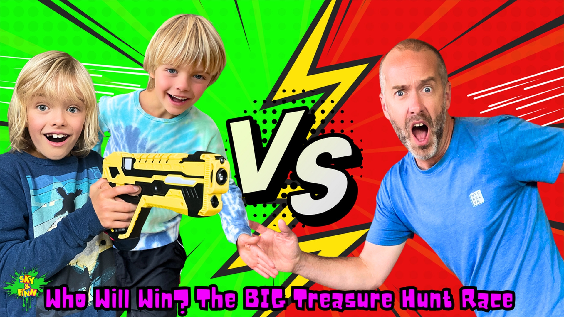 Who will Win? The BIG Treasure Hunt Race