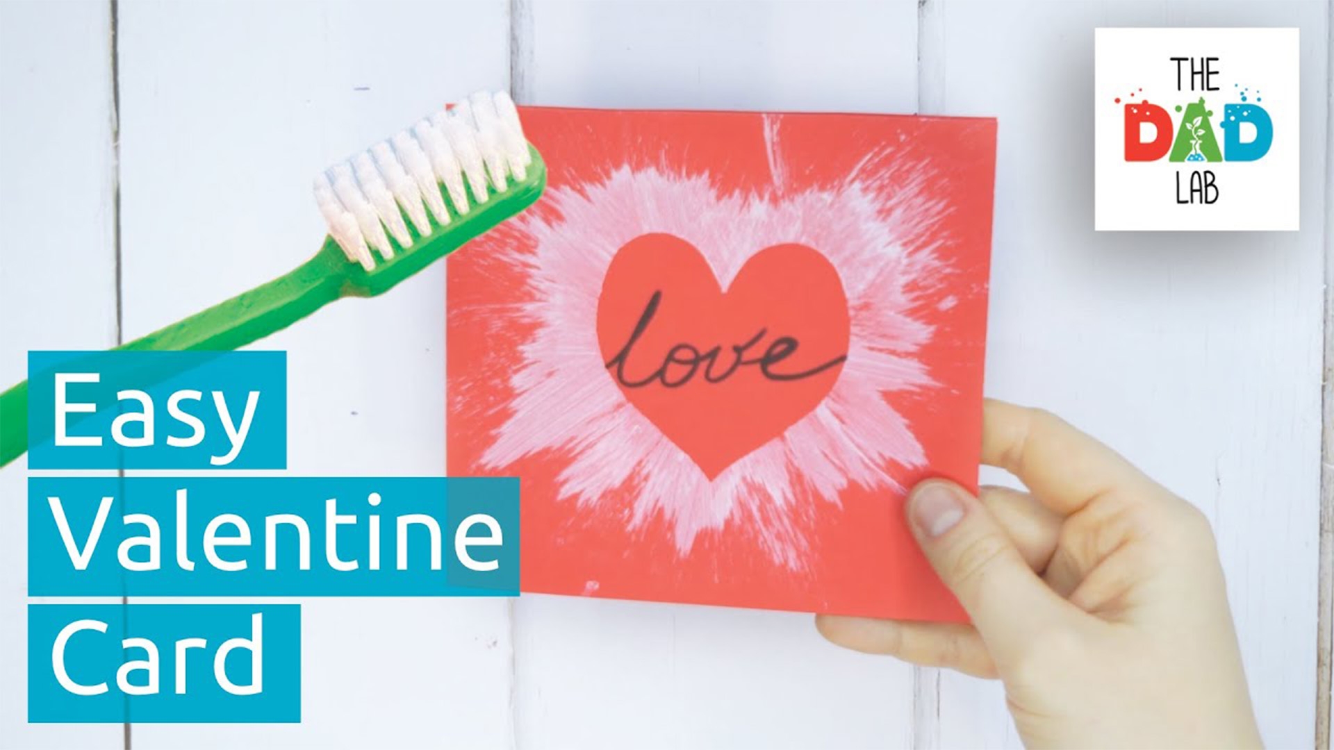 DIY Easy Valentine's Day Card with Toothbrush