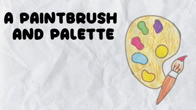 Learn to Draw a Paintbrush & Palette