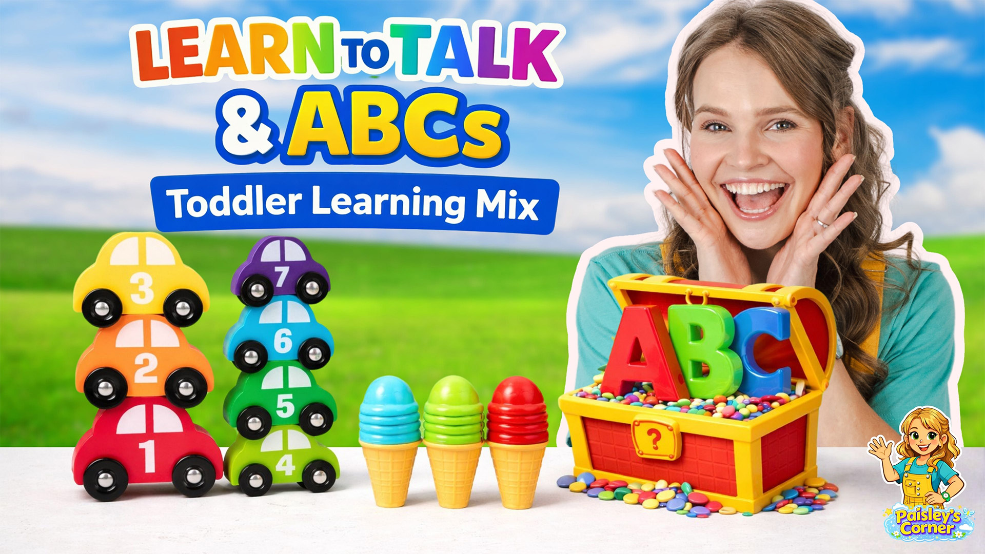 Learn to Talk for Toddlers – ABCs, First Words, Colors, Counting & Phonics