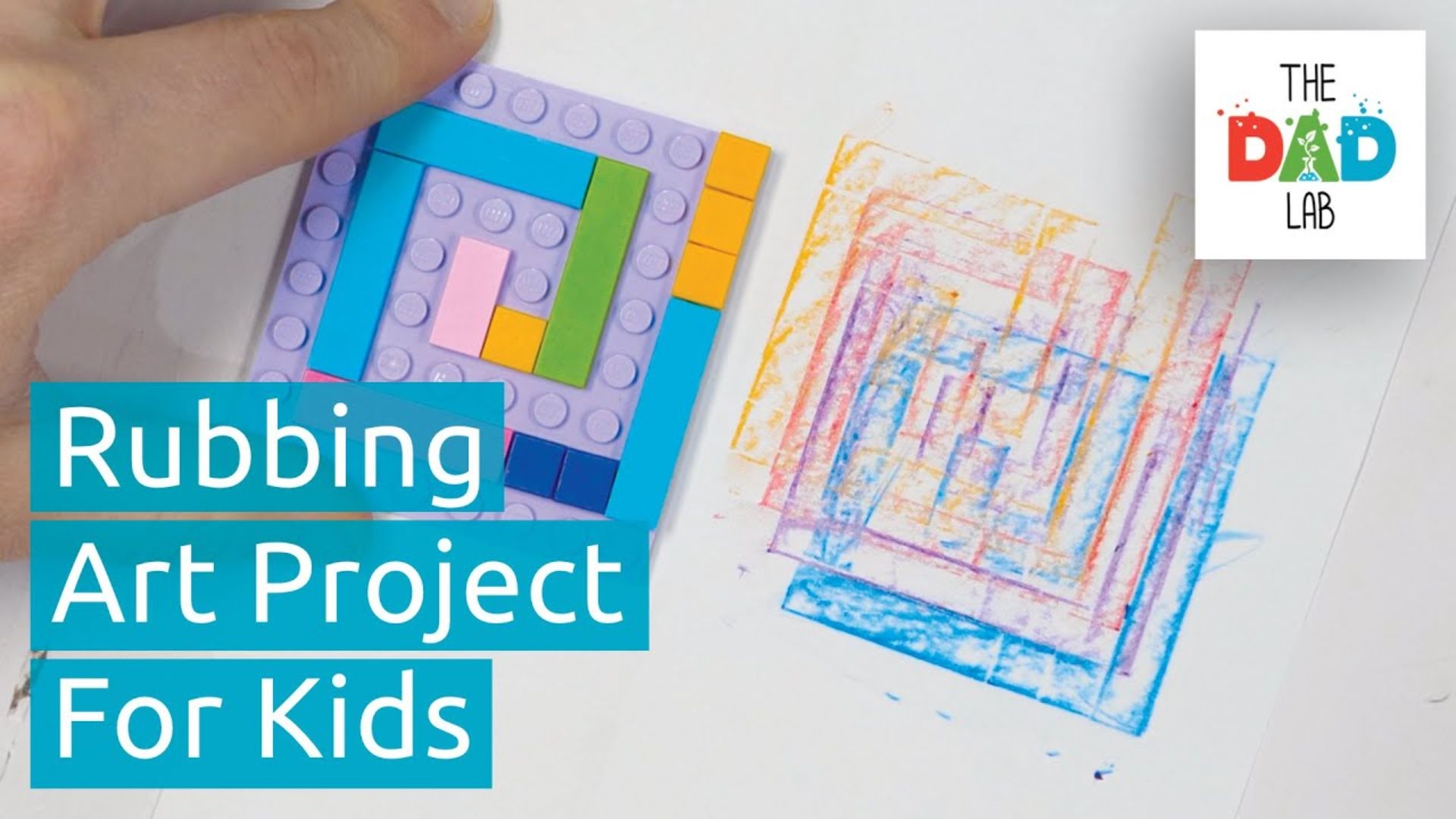 How to Make Rubbing Art with LEGO Bricks | Lockdown Activities for Kids