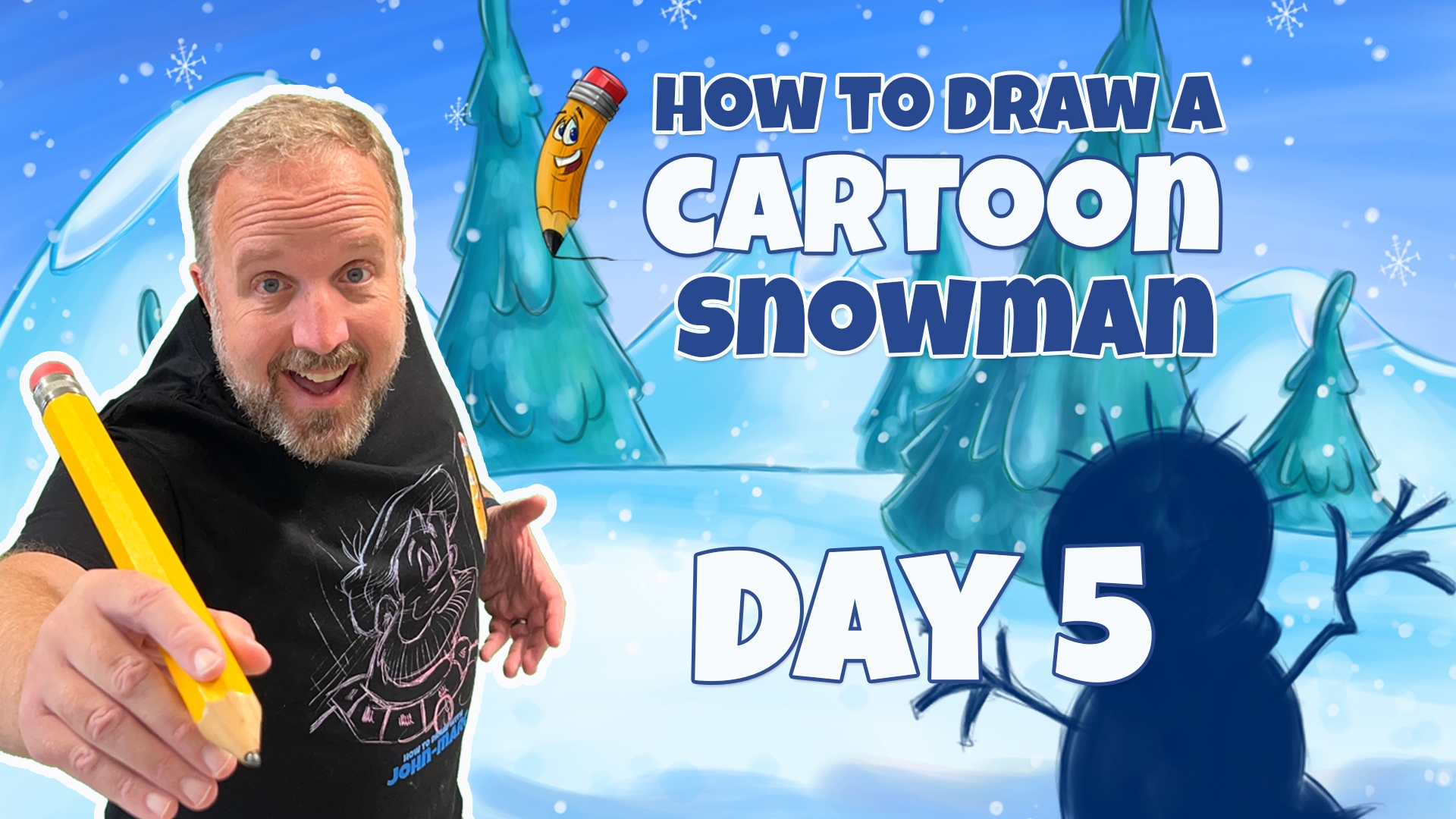 How to Draw Snowmen | Day 5