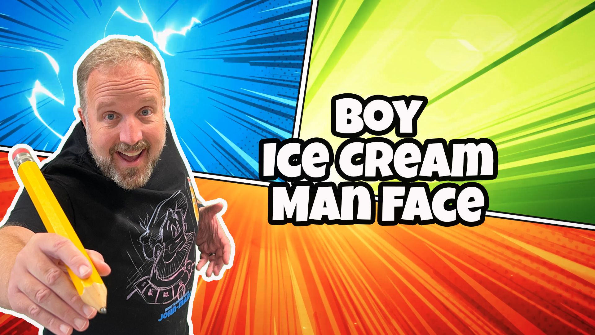 Boy, Ice Cream, Man Face