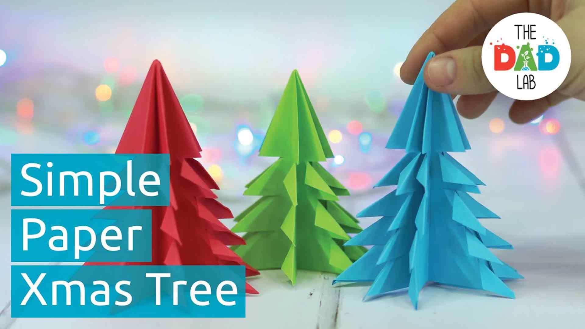 How to Make a 3D Paper Christmas Tree | Simple Crafts