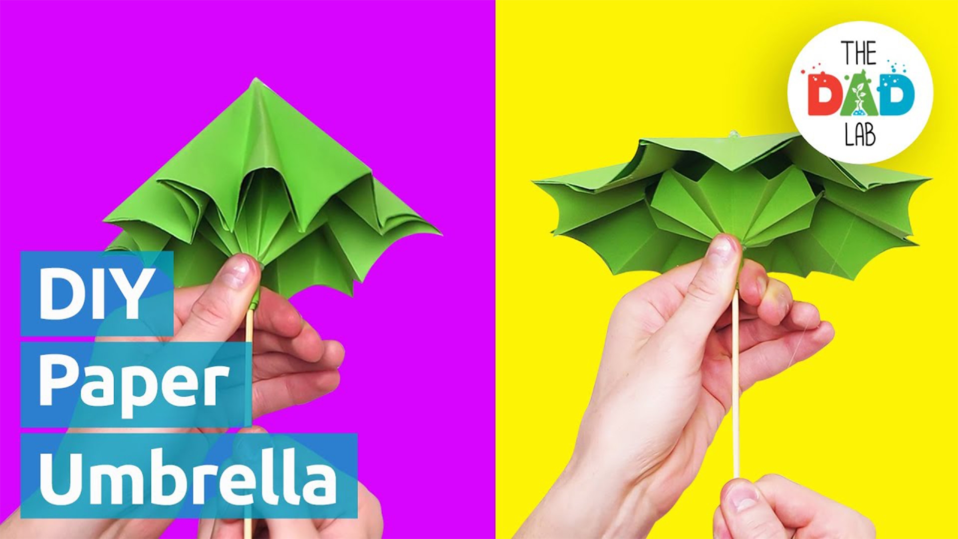 How to Make a Paper Umbrella that Opens and Closes