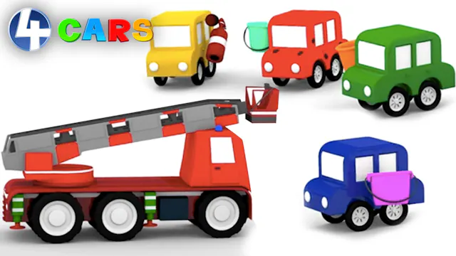 Red car and fire