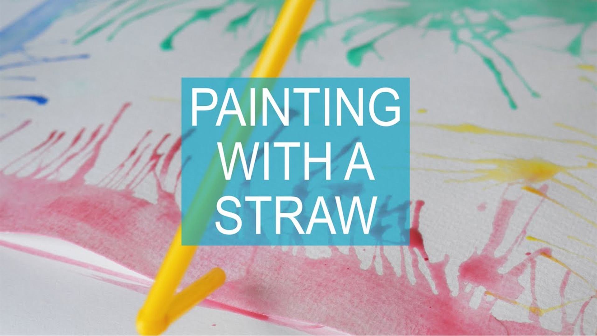 How to Blow Paint | Art Projects for Kids