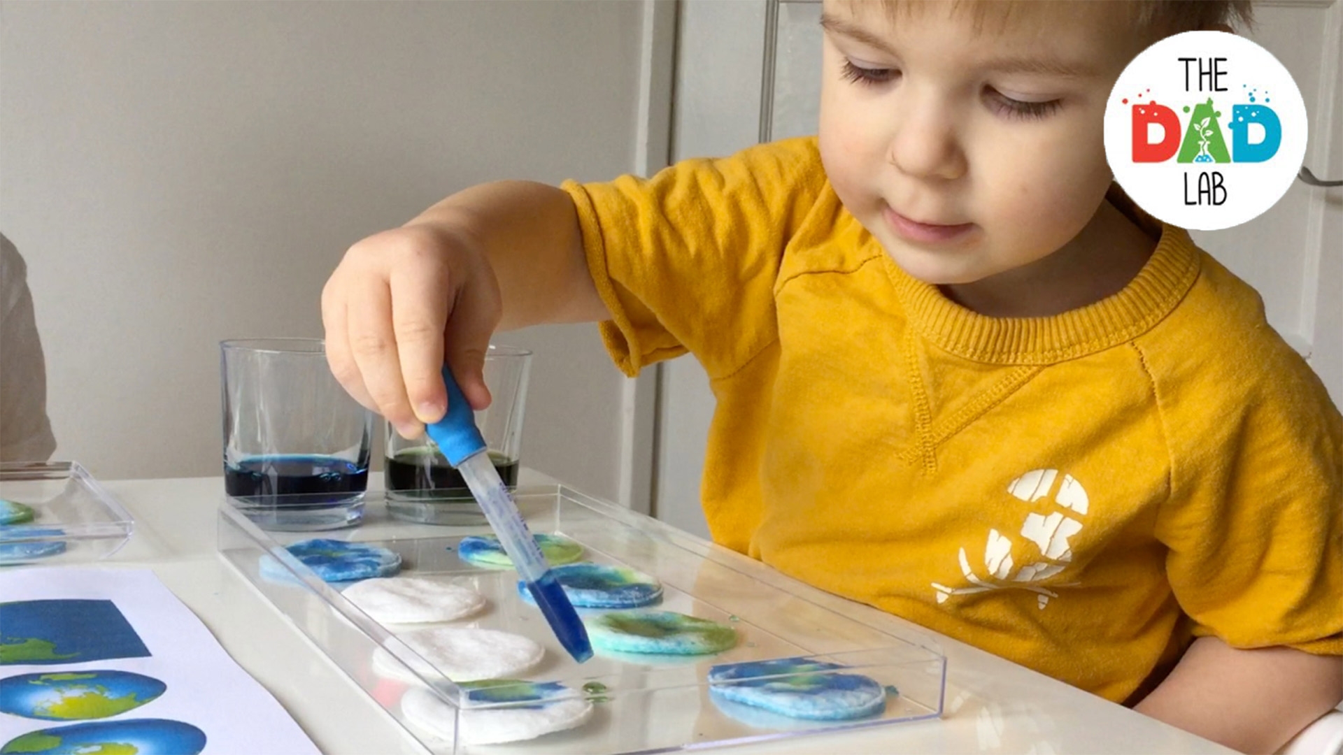 Earth Day Activity With Cotton Discs