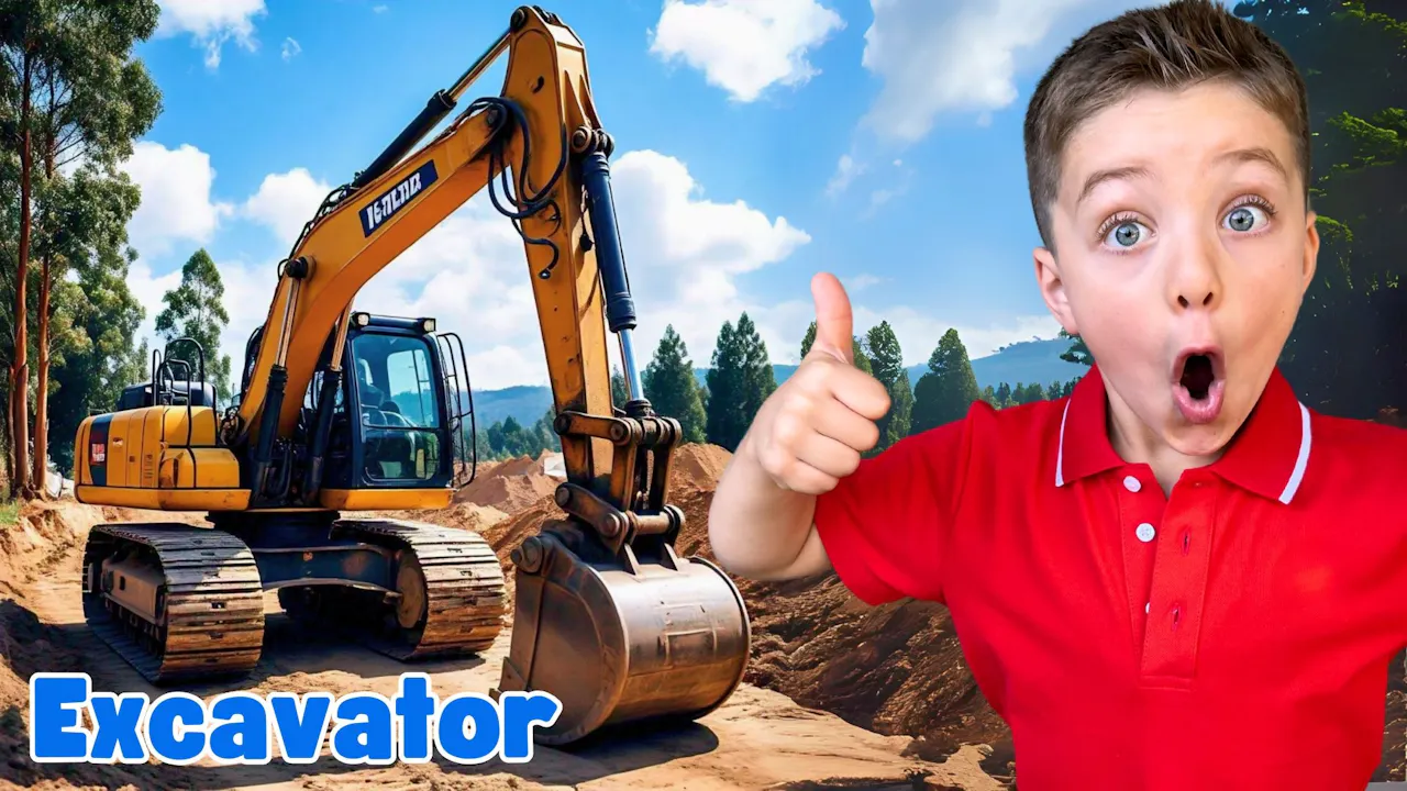 Dig It! Oliver and Lucas Explore a Real Excavator - Oliver and Lucas ...