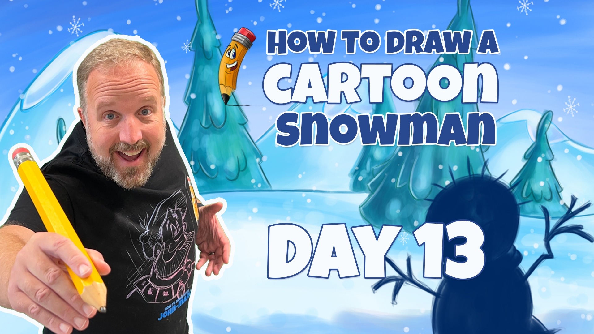 How to Draw Snowmen | Day 13