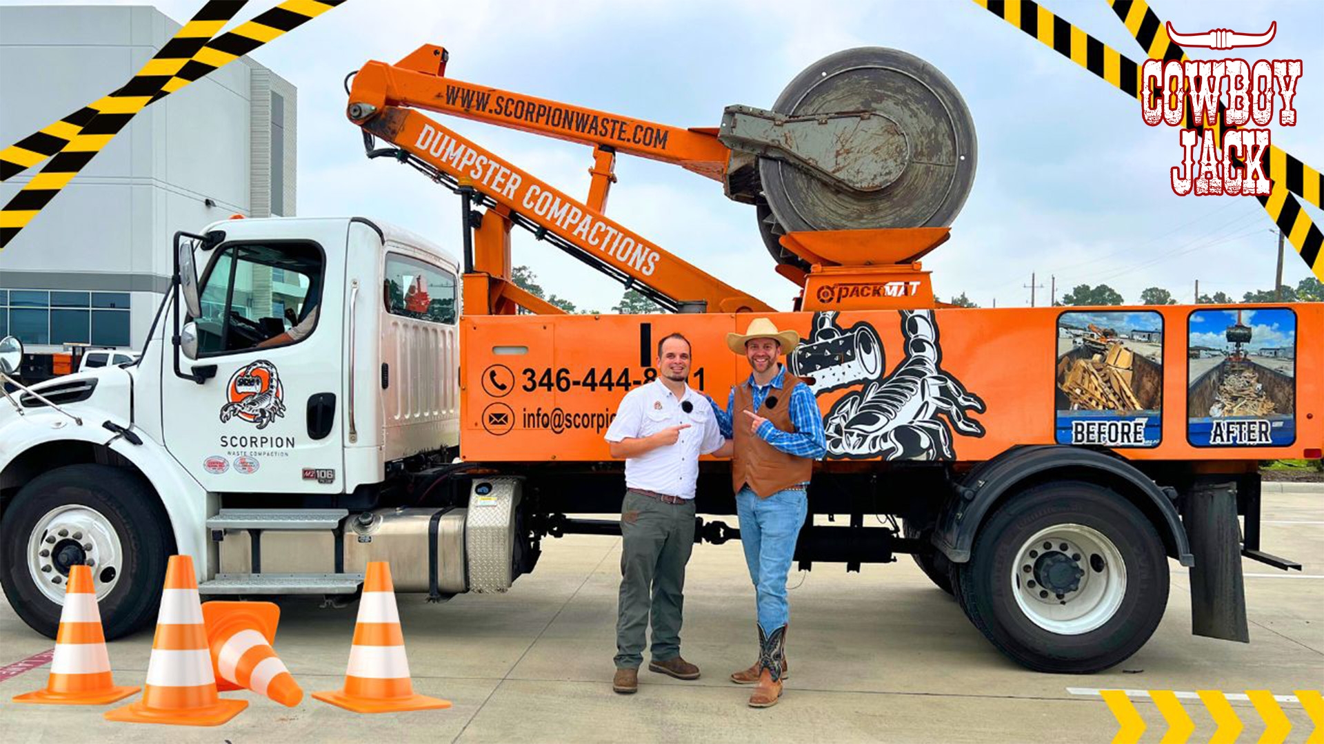 Giant Trash Smasher Truck Tour with Cowboy Jack | Huge Machines and Trucks