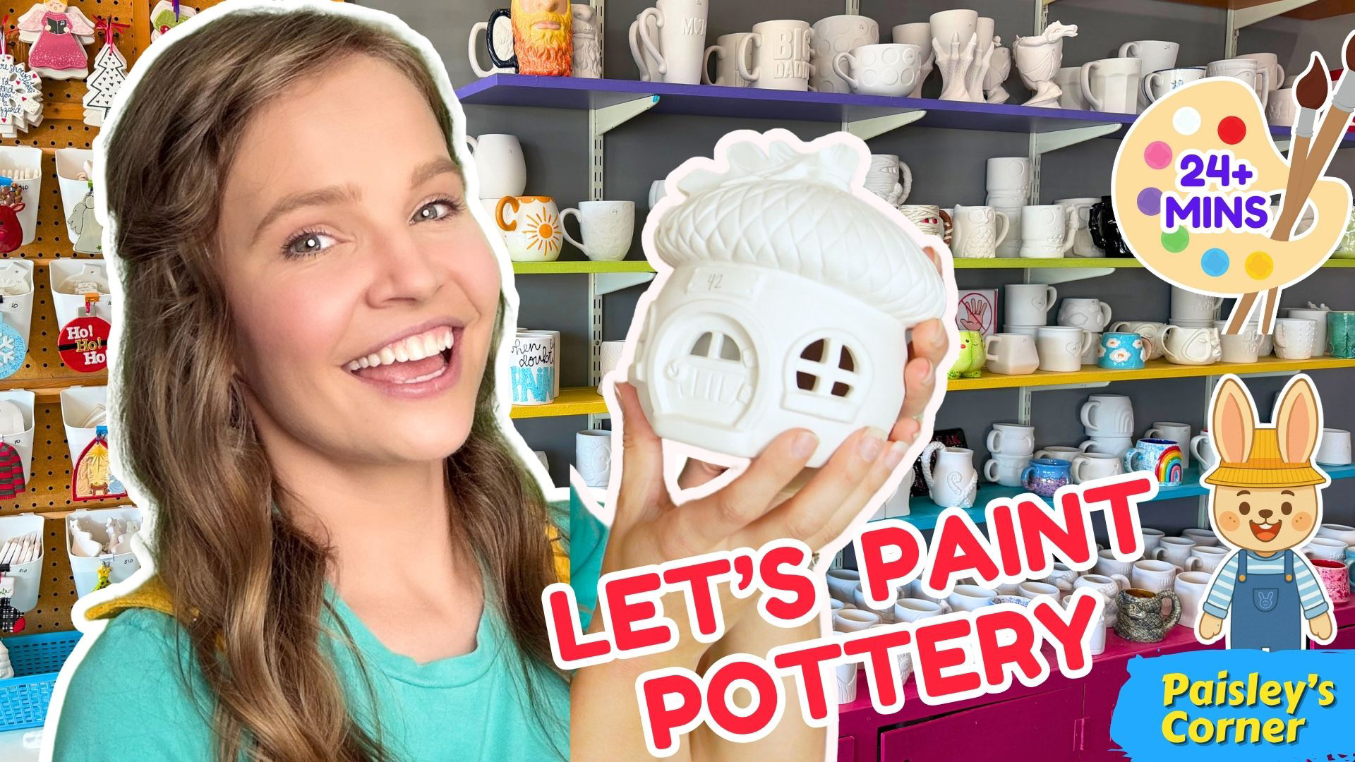 Painting Pottery at the Pottery Room!