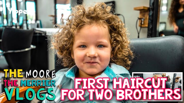 First Haircut for Two Brothers - Fami...