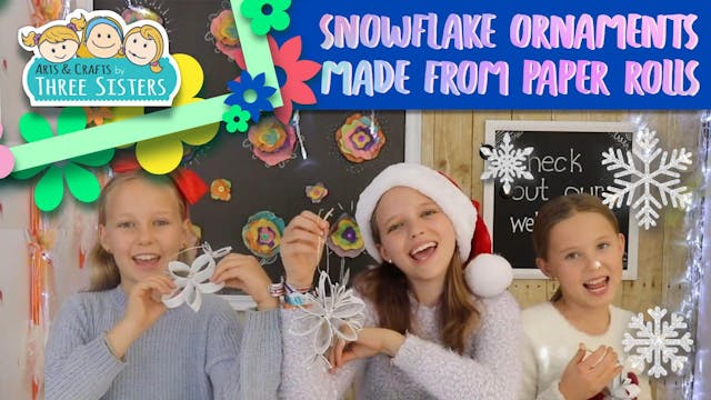 Snowflake Ornaments Made from Paper R...