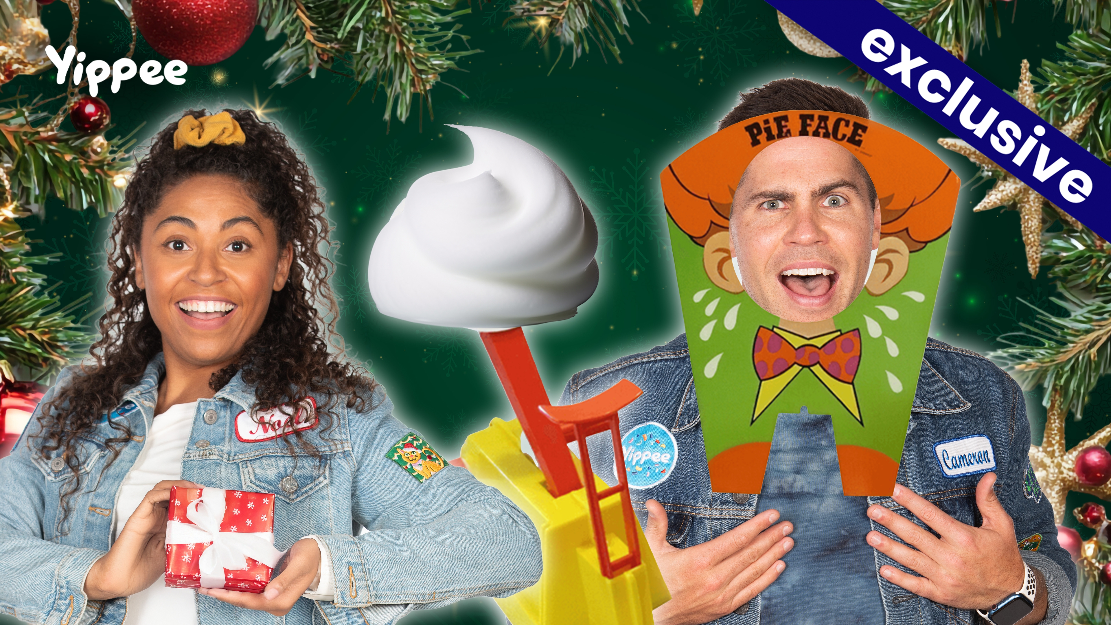 Noel Gives Cam a Messy Present!