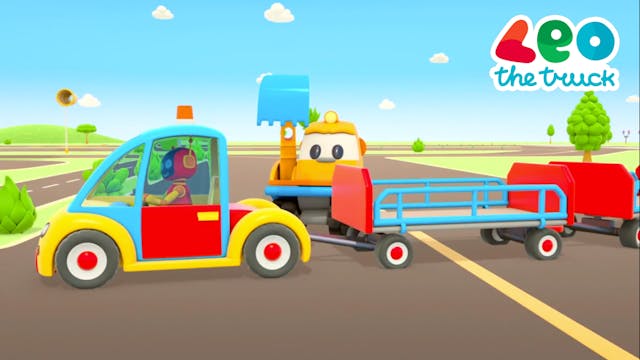 A Truck with a Luggage Trolley