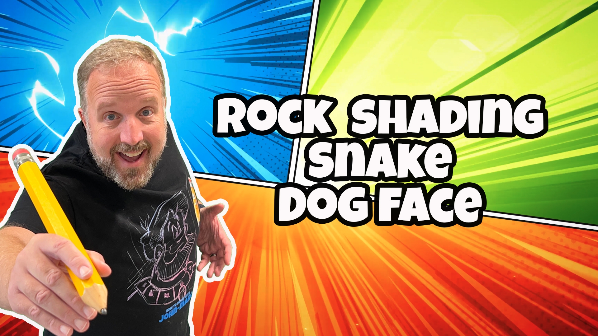 Rock Shading, Snake, Dog Face