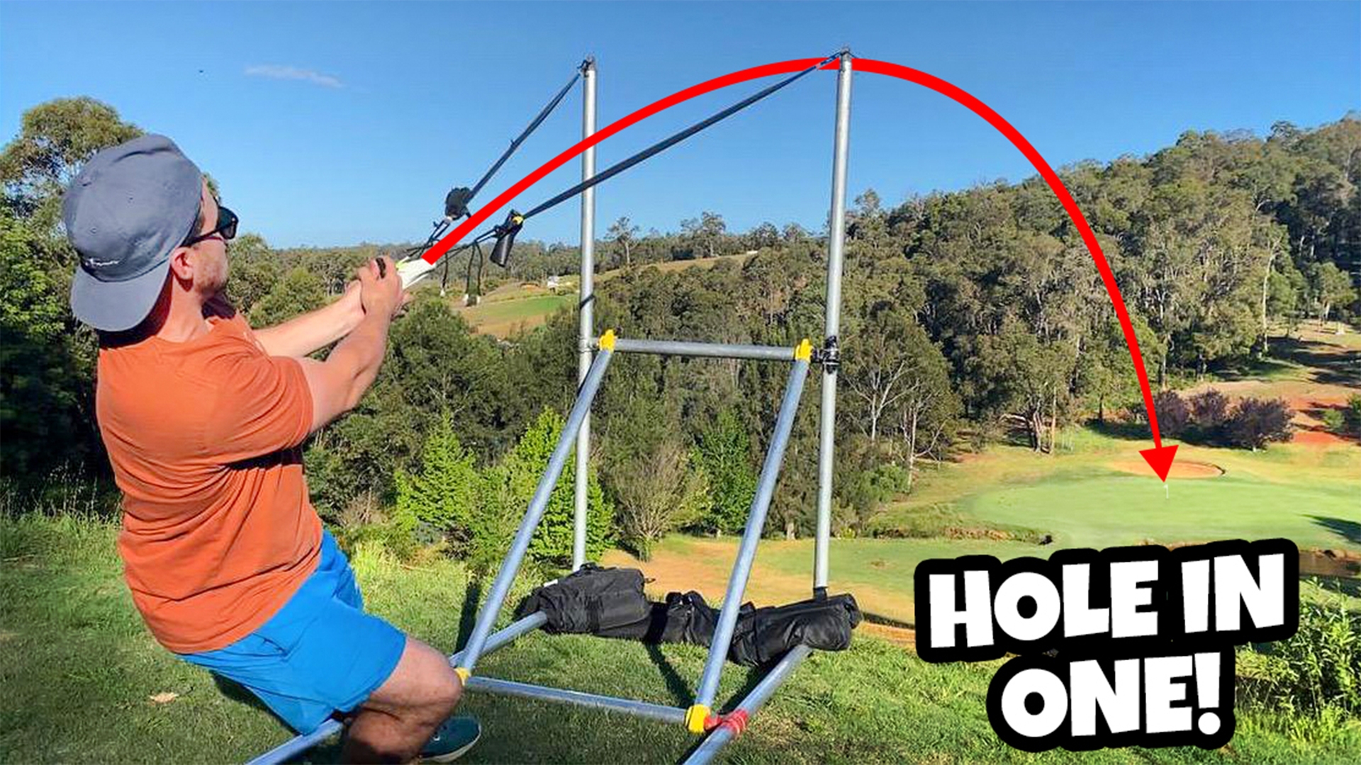 Can We Get A Hole In One With A Slingshot