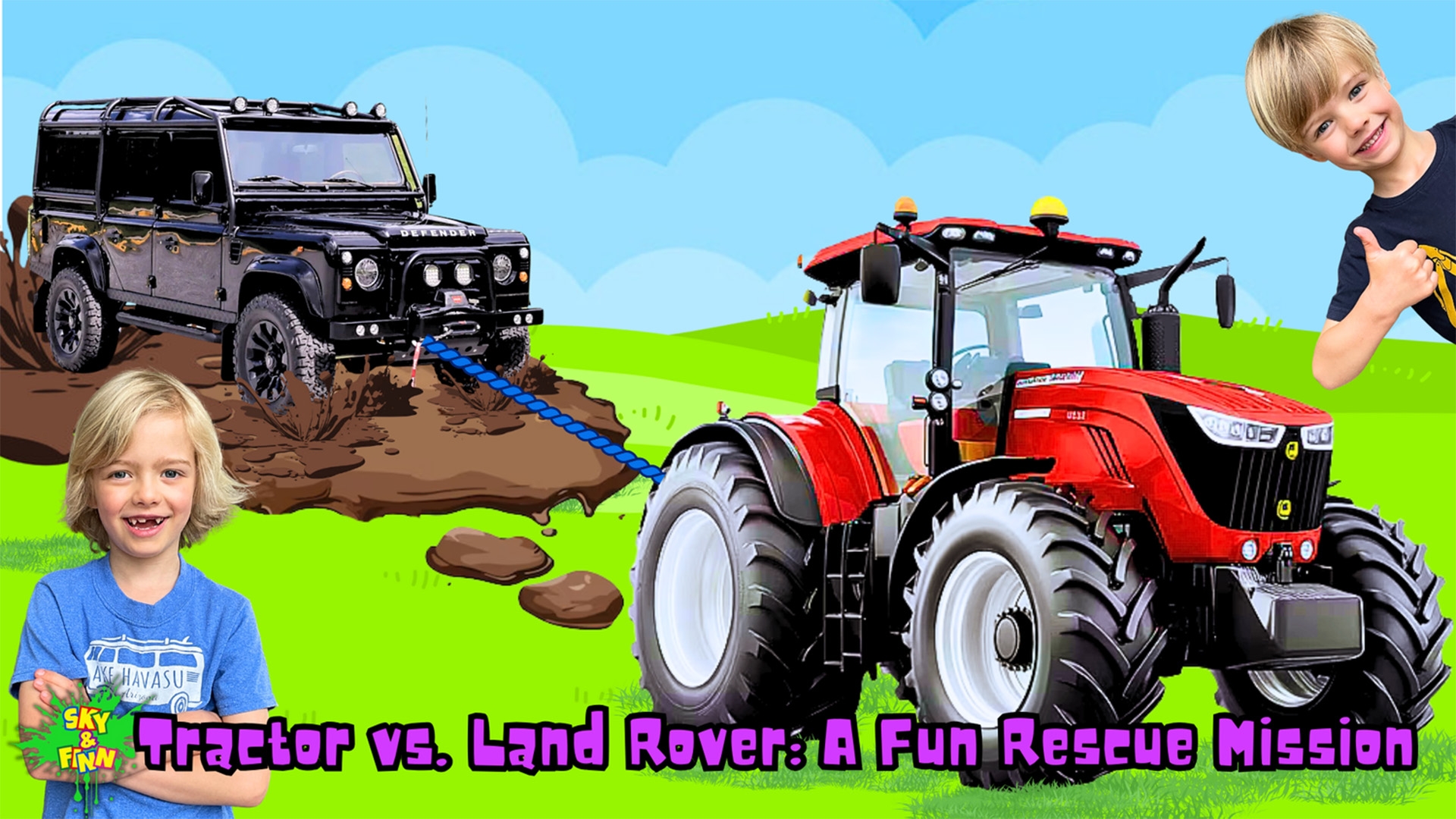 Tractor vs. Land Rover
