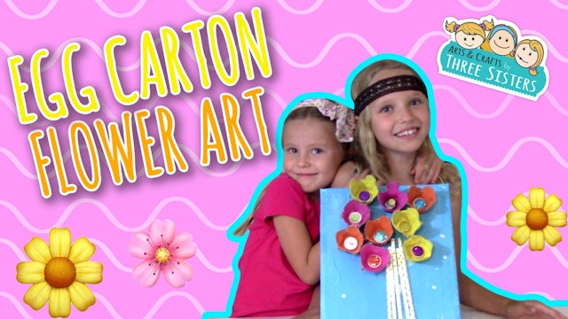 Mother's Day Craft – How To Make Egg Carton Flower Art - Handmade Gift