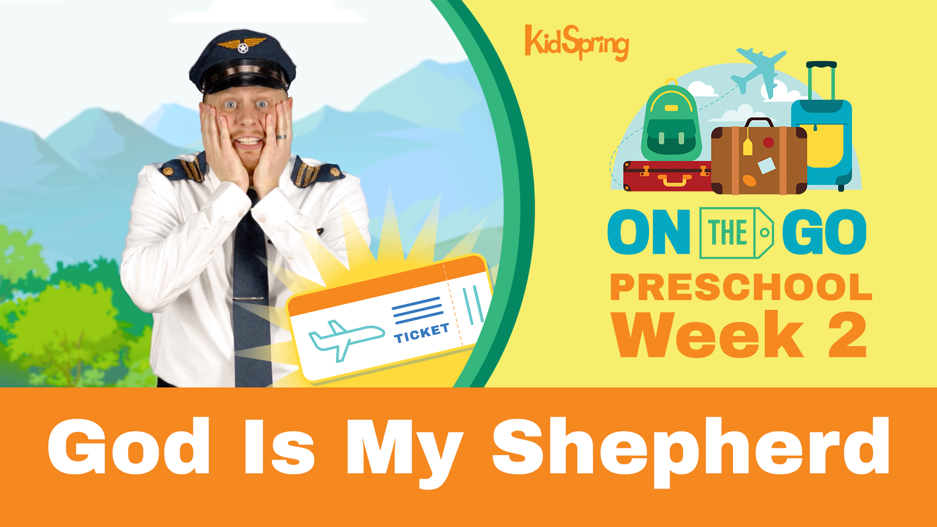On The Go | Preschool Week 2 | God Is My Shepherd