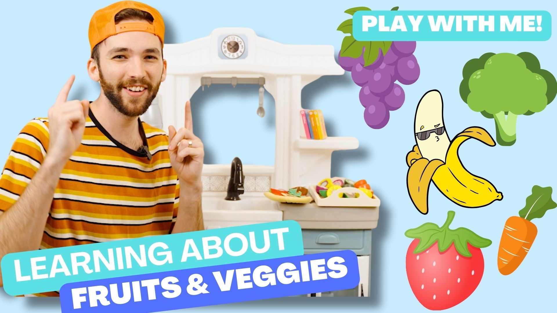 Fruits And Vegetables Learning And Playing