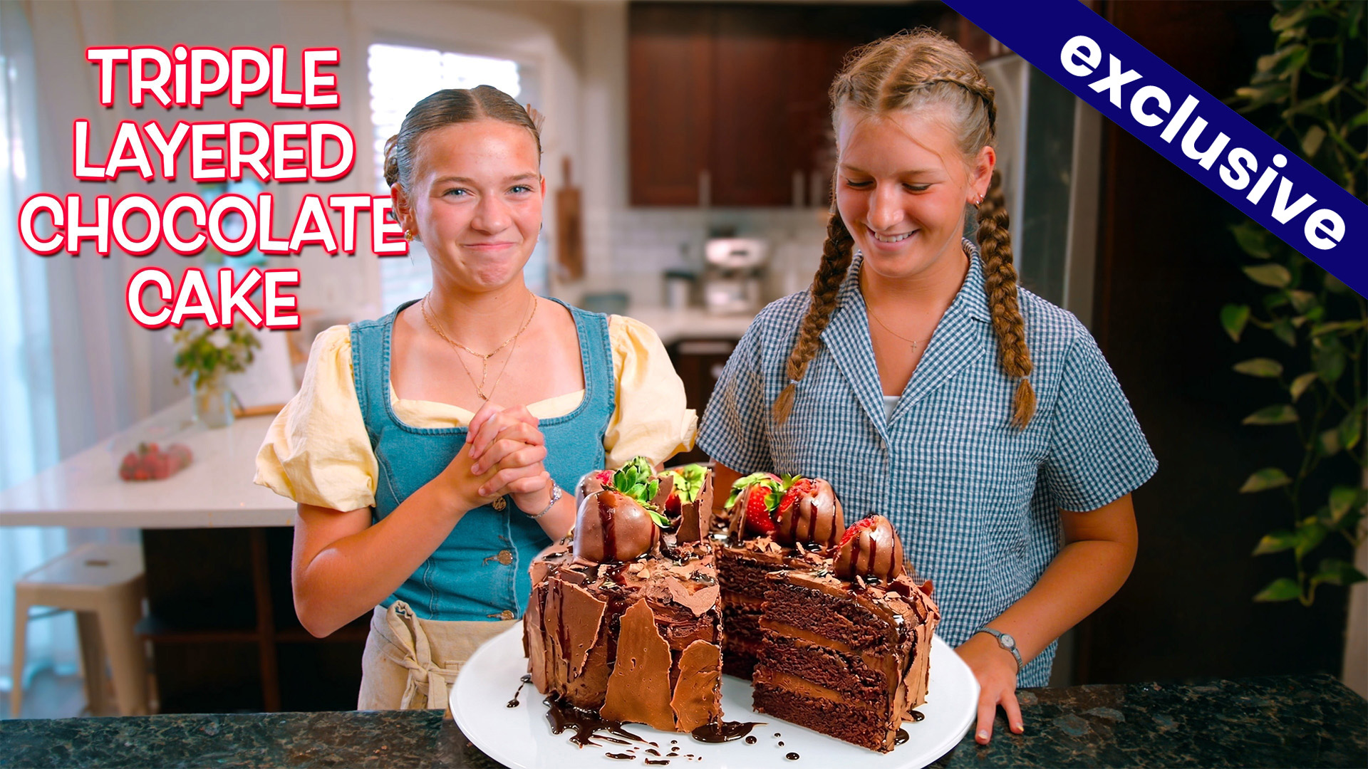 Triple Layer Chocolate Cake