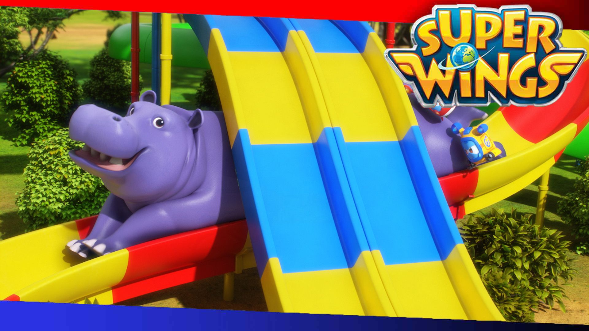 Wild Waterslide With Hippos