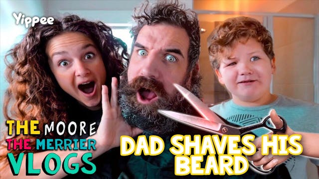Dad Shaves Beard - Kids Surprise Reac...