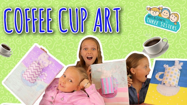Easy Kids Mixed Media Project - Coffee Cup Art 