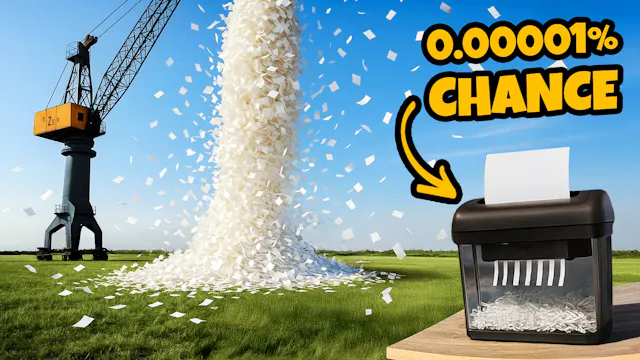 IMPOSSIBLE 100,000 Paper Sheets Drop ...