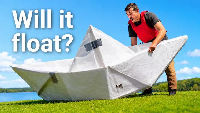 I Built a Giant Origami Boat