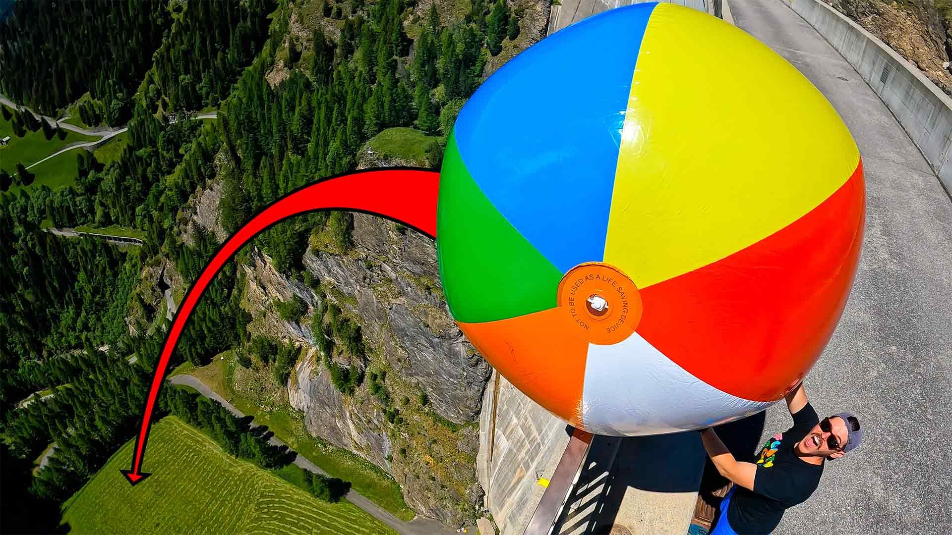Can We Catch The Worlds LARGEST Beach Ball