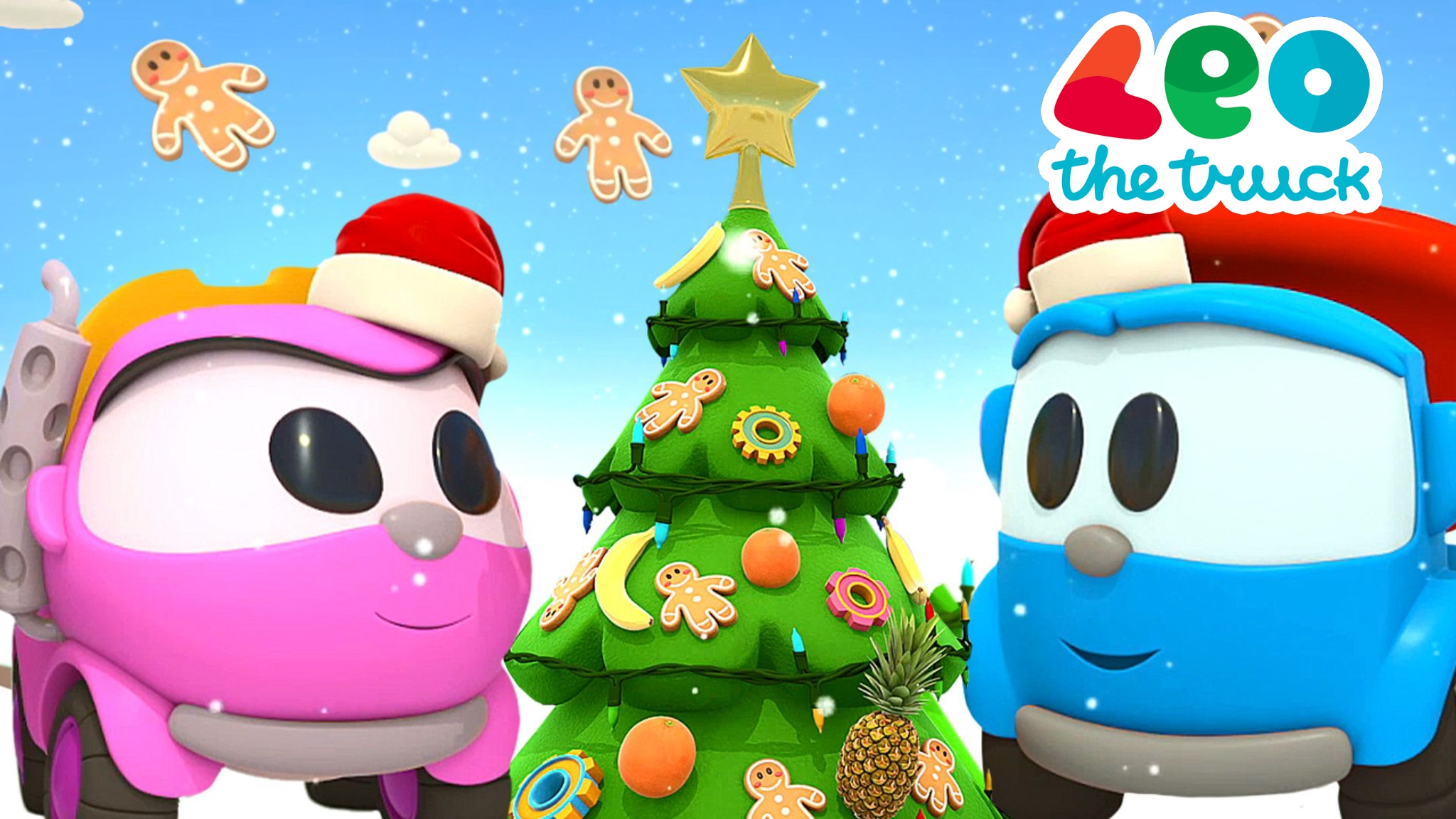 Leo the Truck Decorates a Christmas Tree