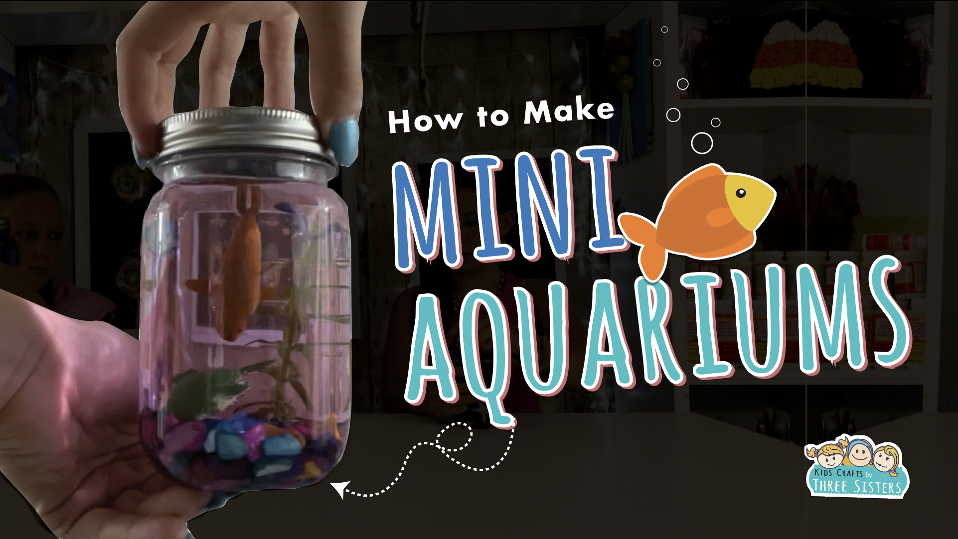 Mini Aquariums | Mason Jar Crafts for Kids