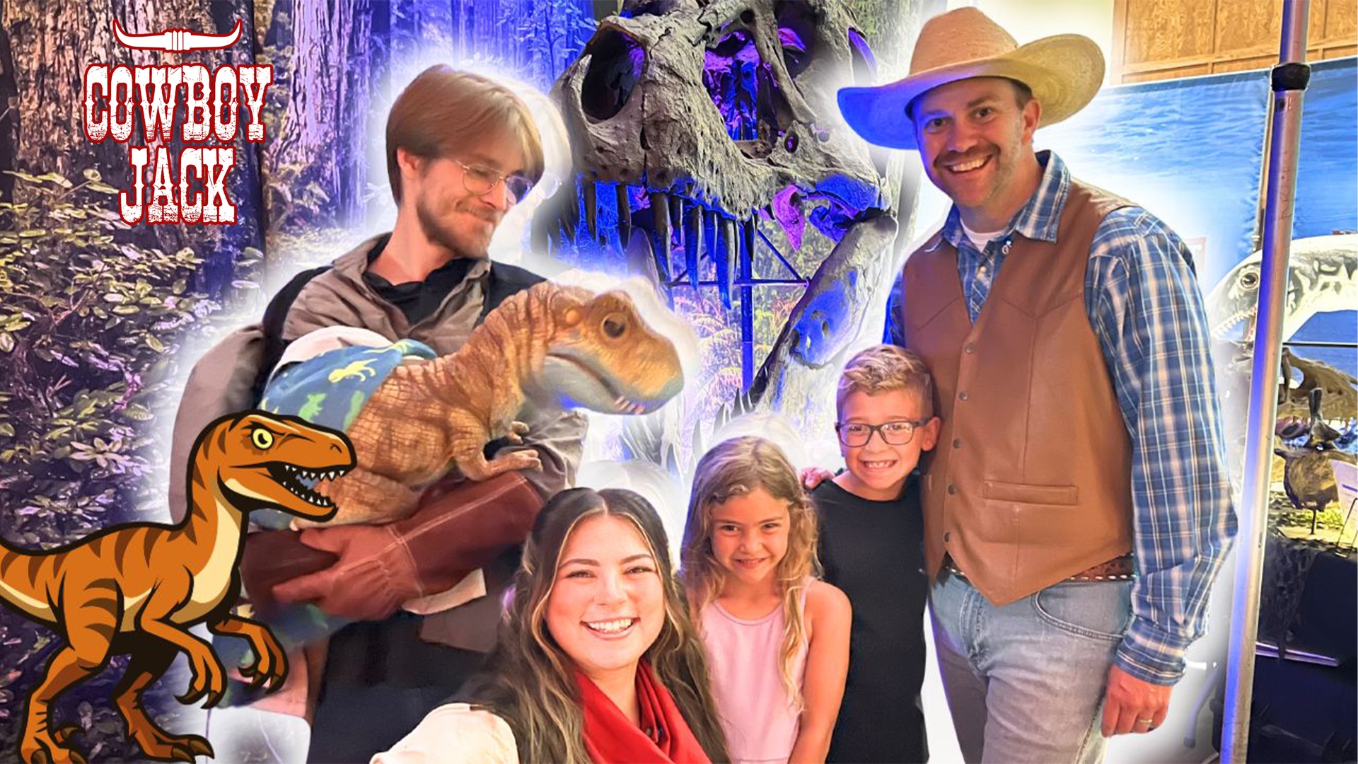 Cowboy Jack Visits Jurassic Quest! Giant Dinosaurs Come to Life!